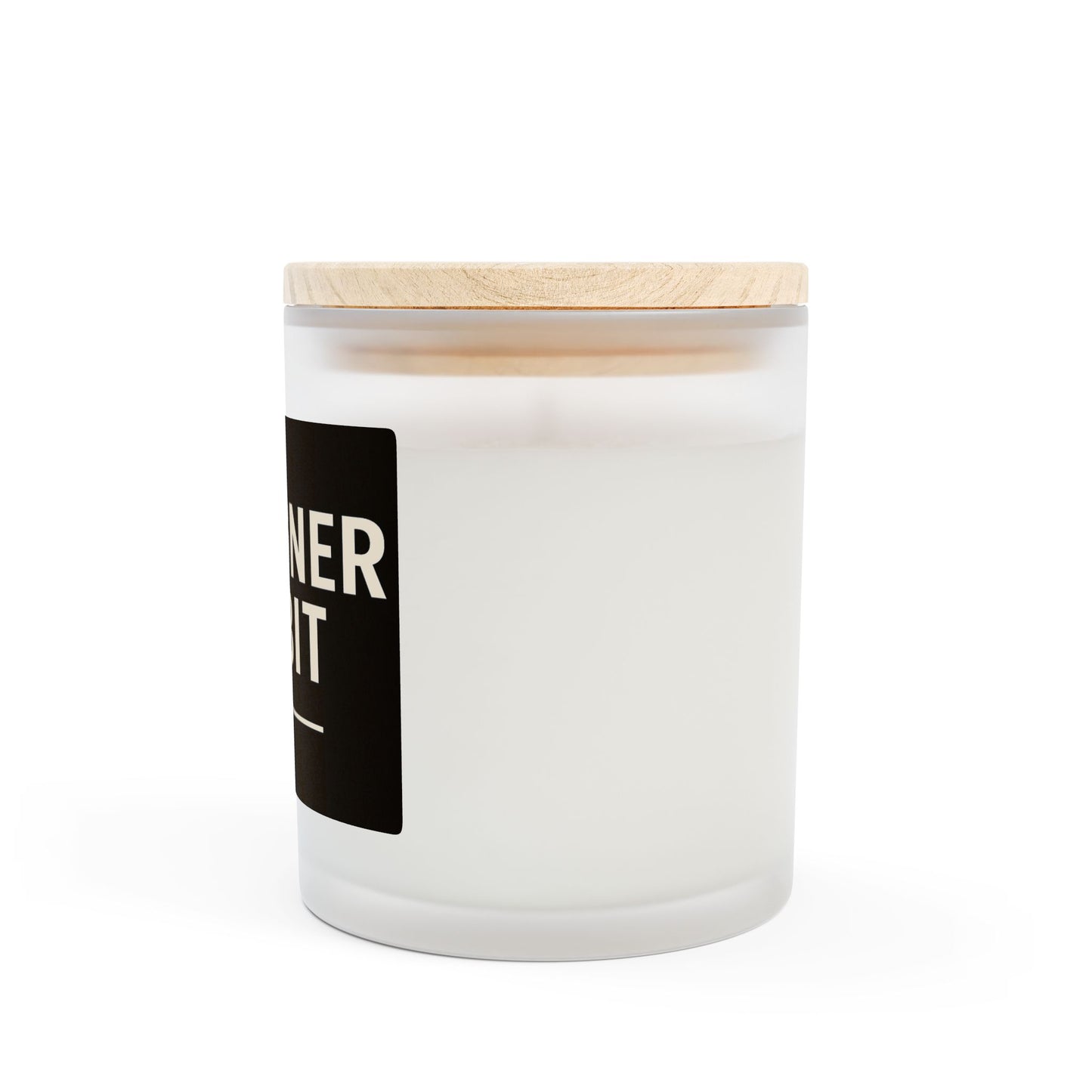 Designer Habit Frosted Glass Candle