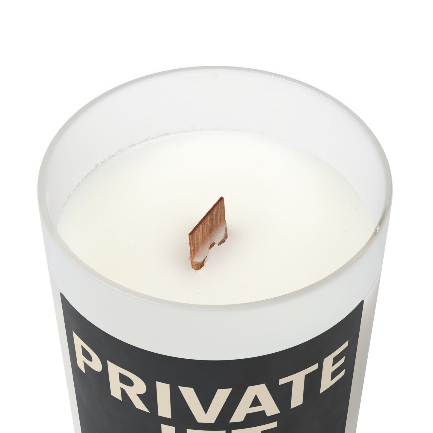 Private Jet Frosted Glass Candle