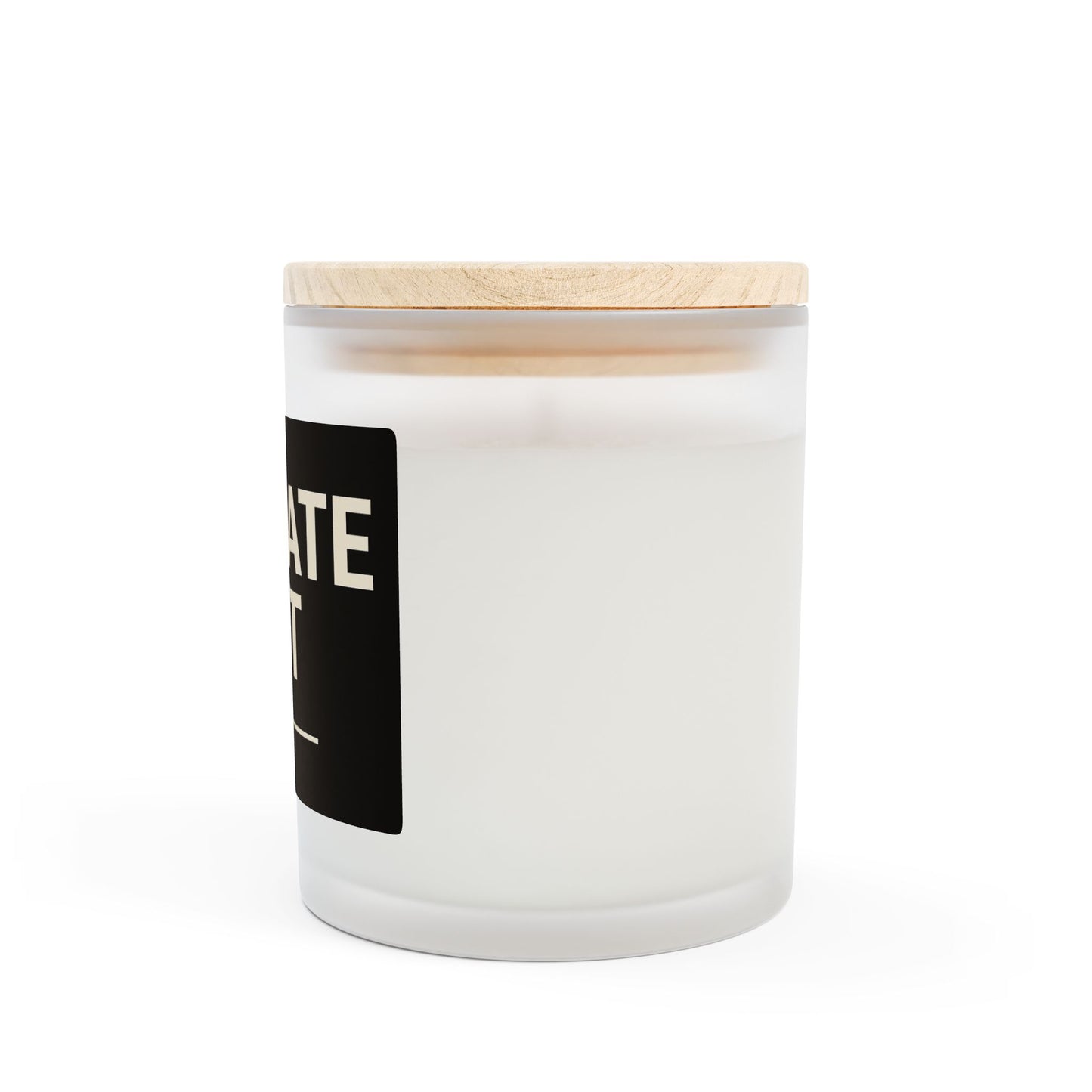 Private Jet Frosted Glass Candle