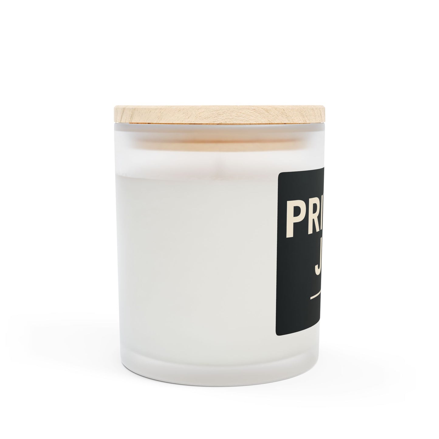 Private Jet Frosted Glass Candle