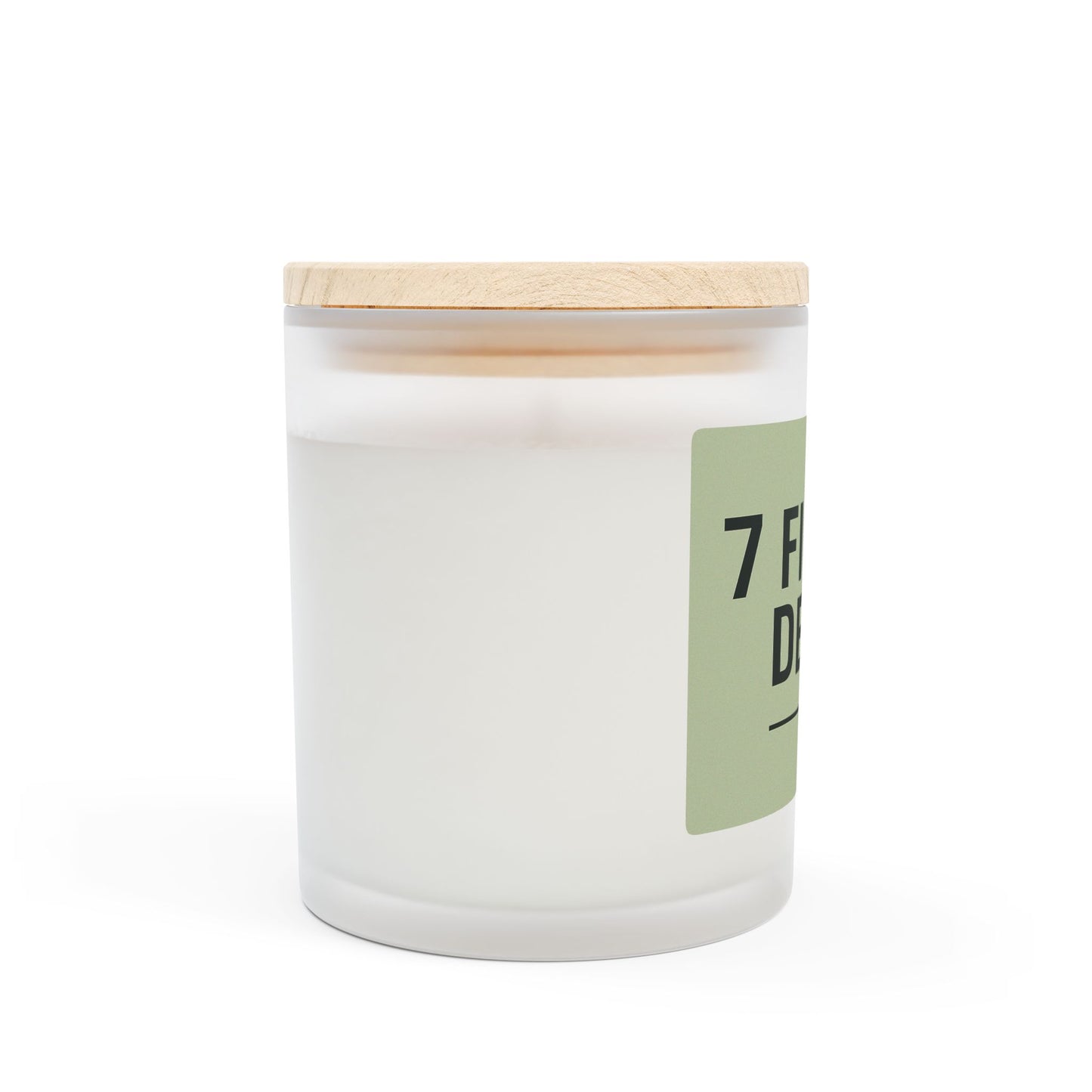 7 Figure Deals Frosted Glass Candle