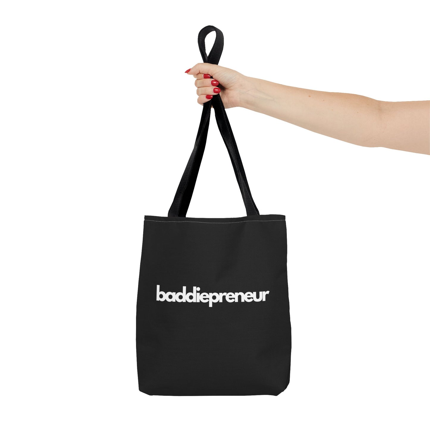 Baddiepreneur Black Tote Bag (AOP)
