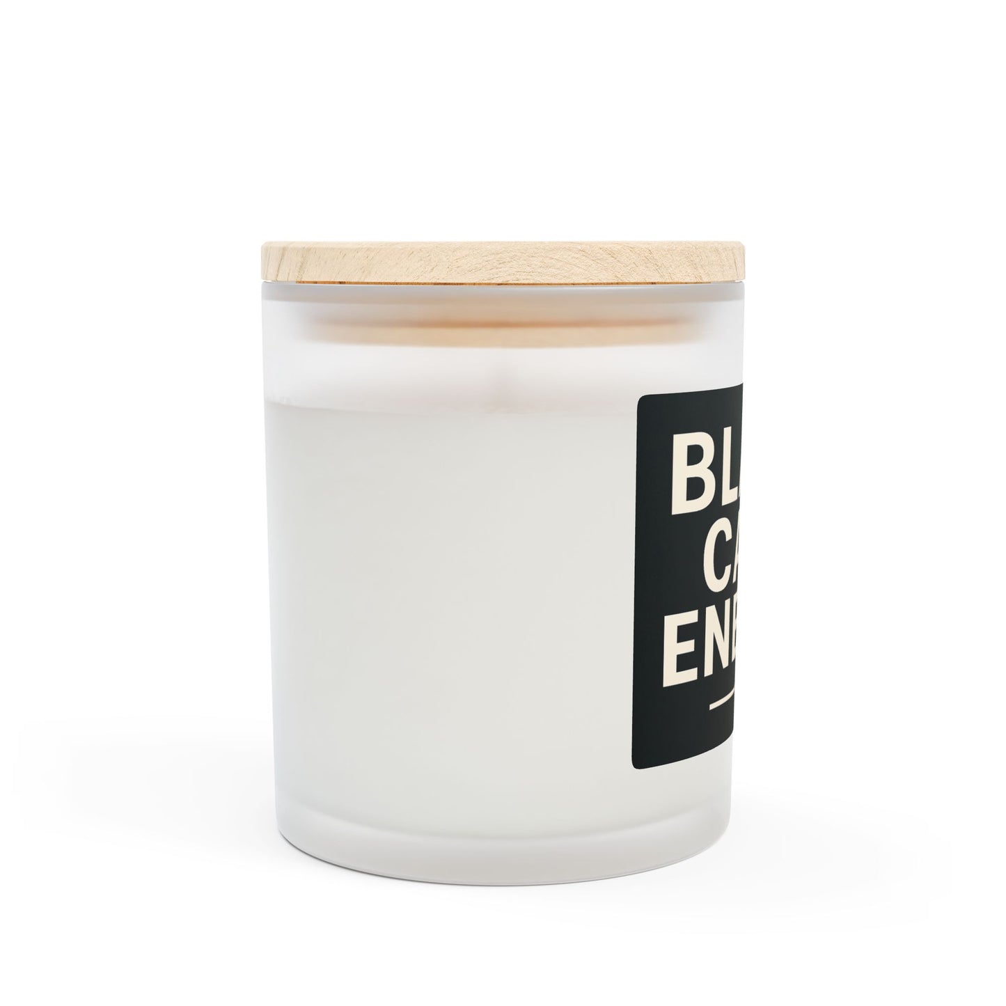 Black Card Energy Frosted Glass Candle