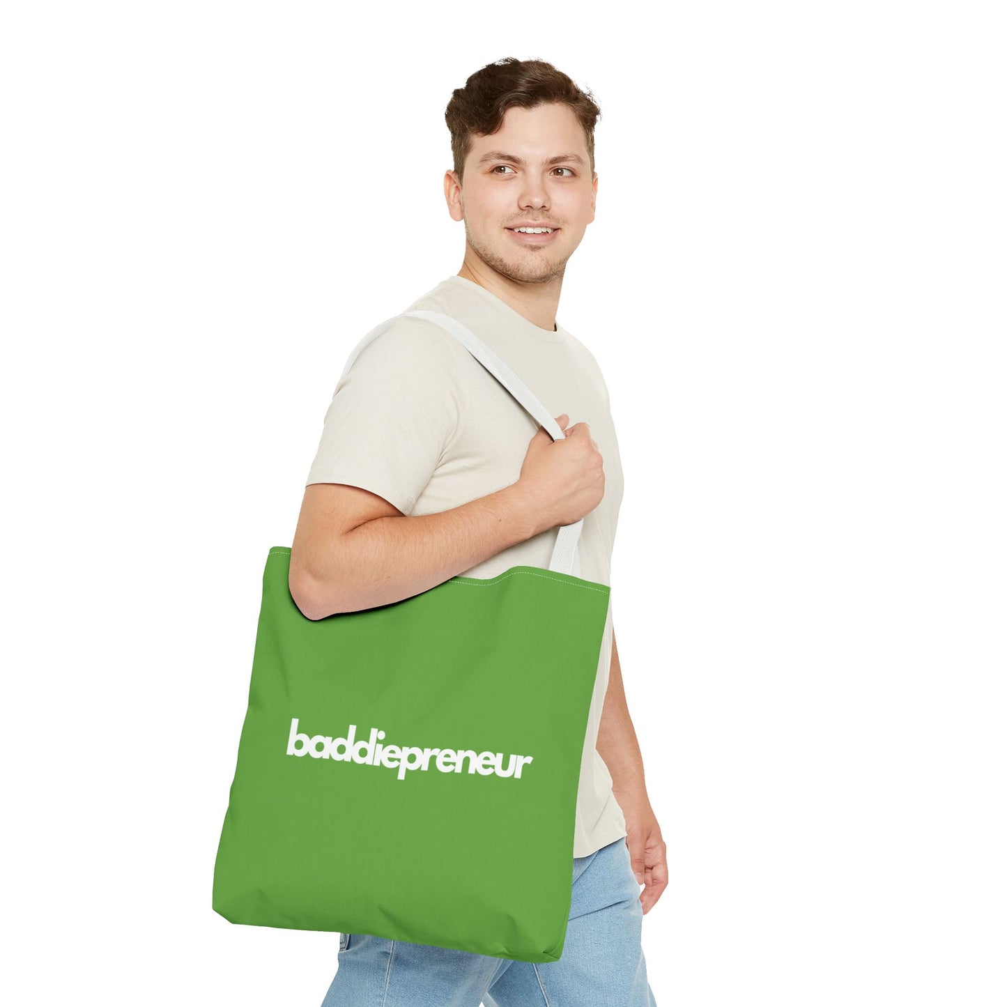 Baddiepreneur Green Tote Bag (AOP)