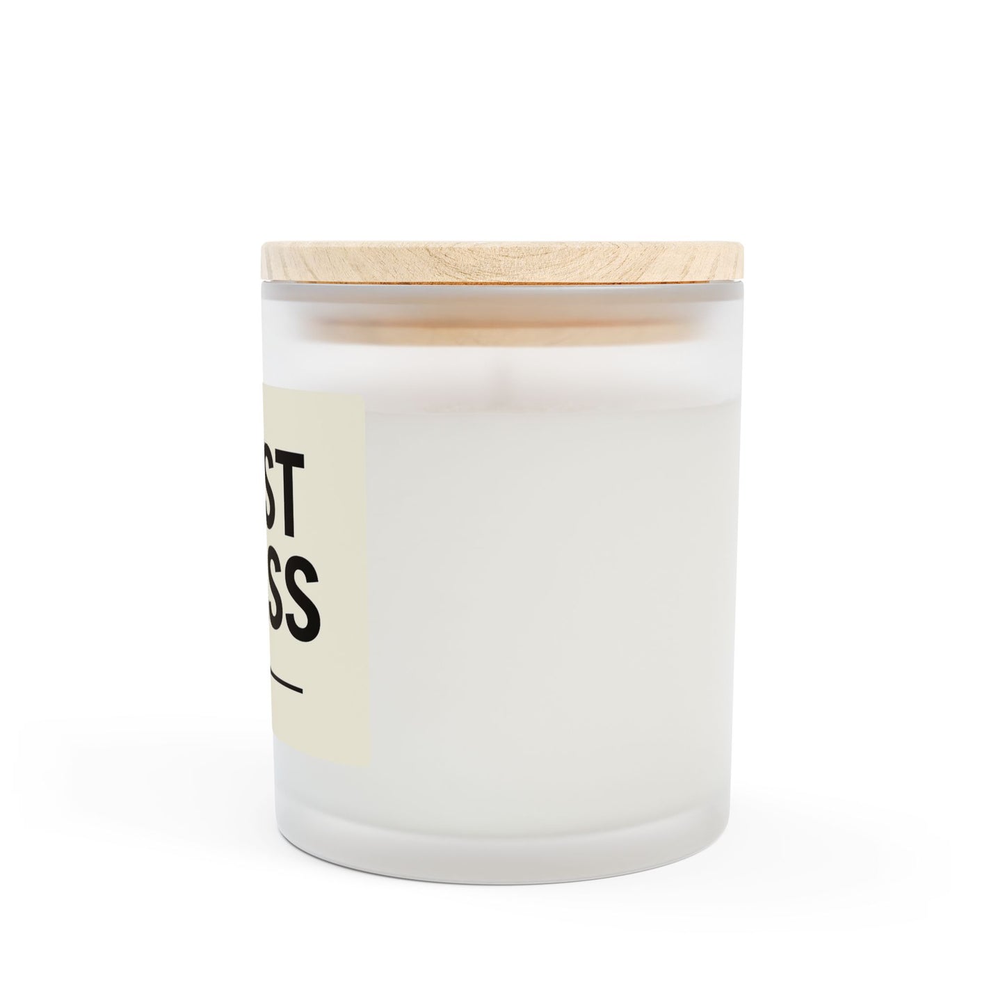 First Class Frosted Glass Candle