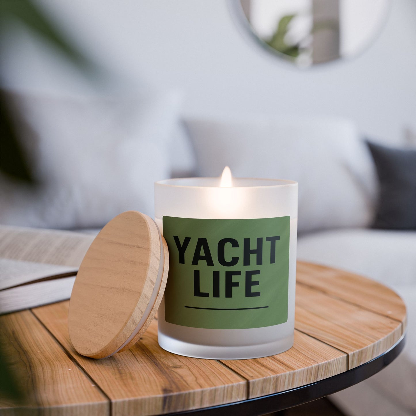 Yacht Life Frosted Glass Candle