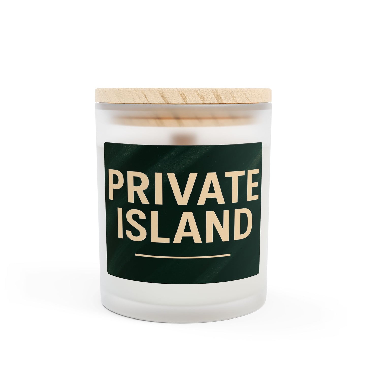 Private Island Frosted Glass Candle