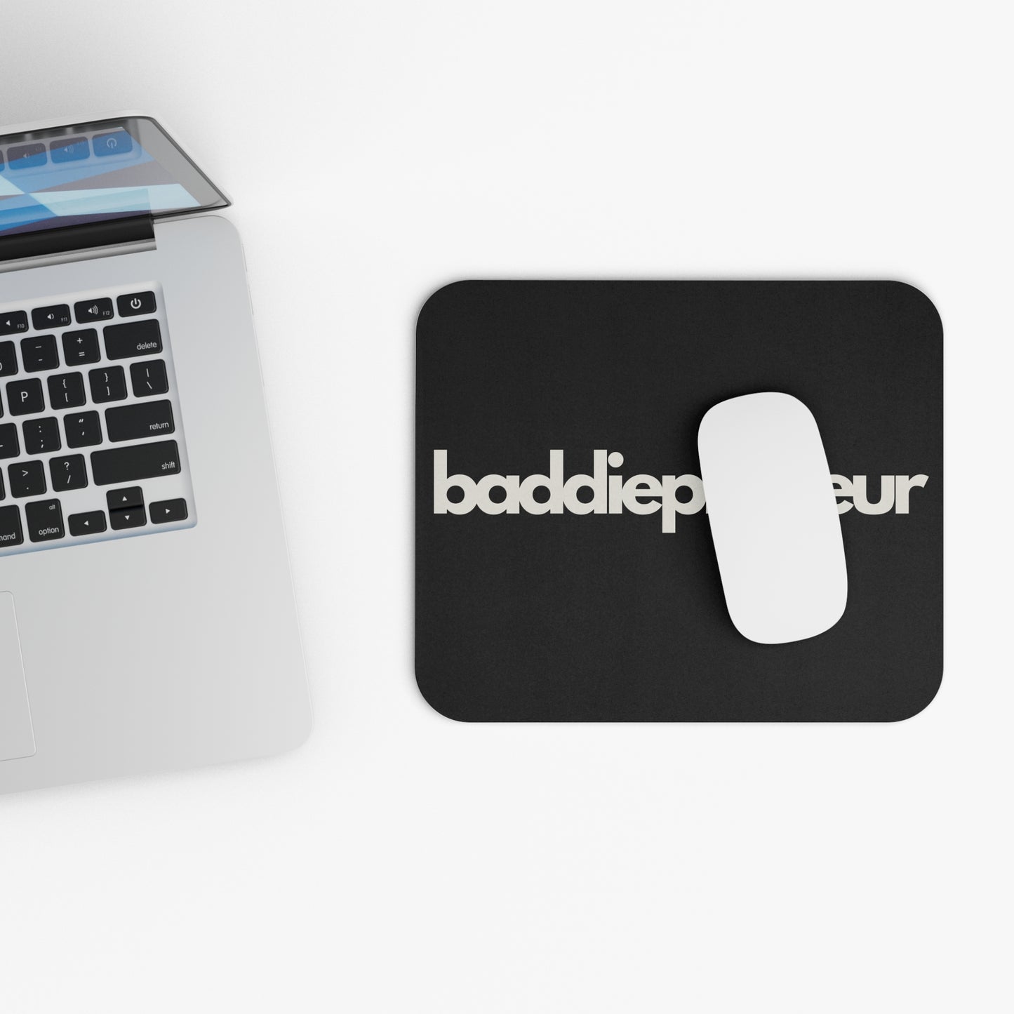 Baddiepreneur Black Mouse Pad