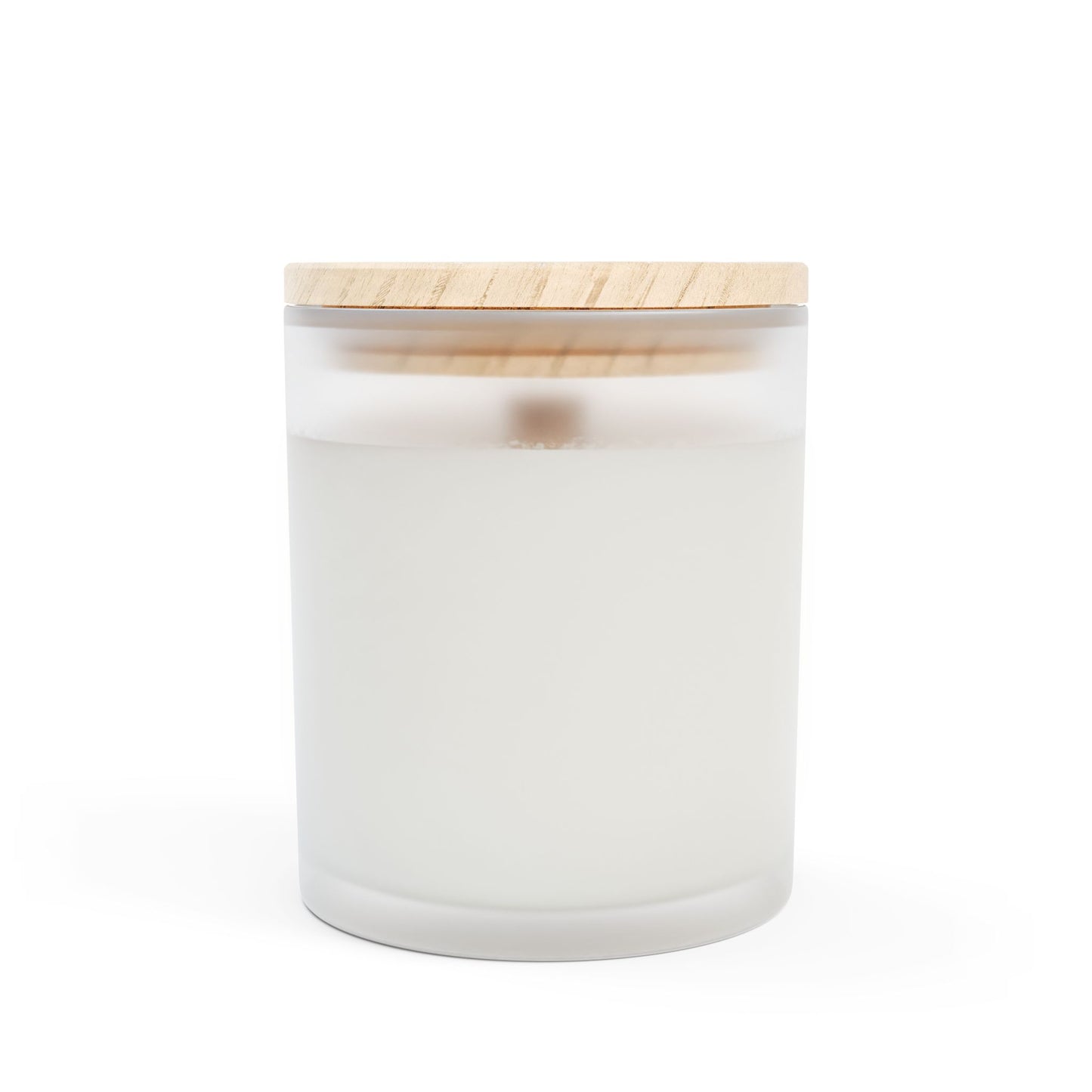 Champagne Goals Frosted Glass Candle