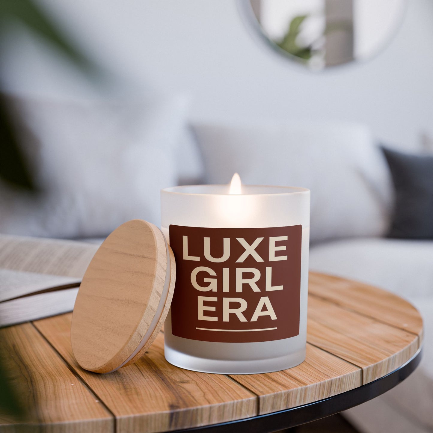Luxe Girl Era Frosted Glass Candle