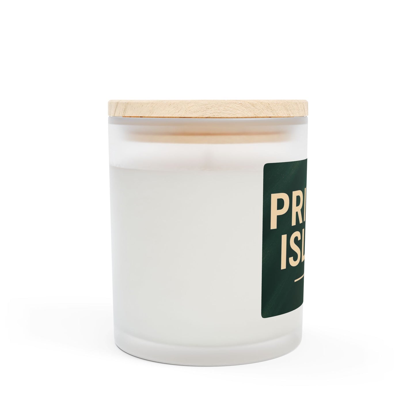 Private Island Frosted Glass Candle