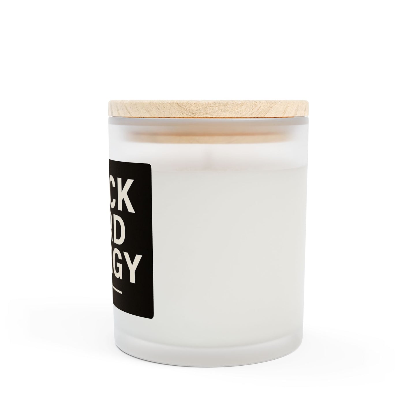 Black Card Energy Frosted Glass Candle