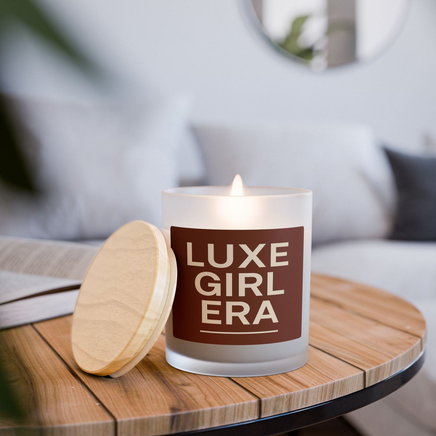 Luxe Girl Era Frosted Glass Candle