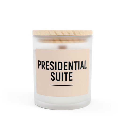 Presidential Suite Frosted Glass Candle