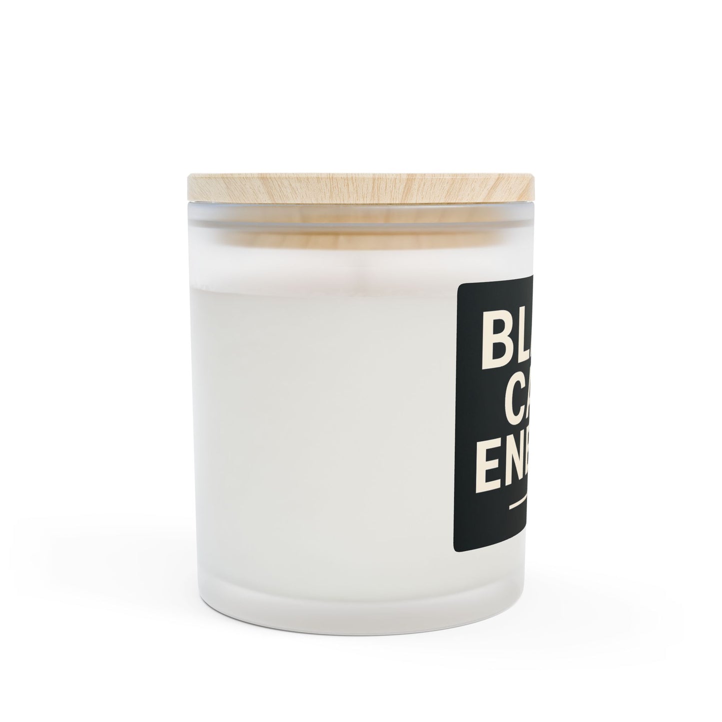 Black Card Energy Frosted Glass Candle