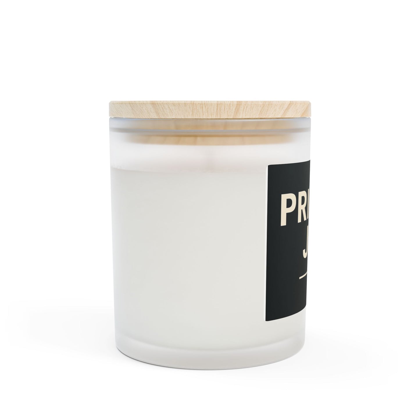 Private Jet Frosted Glass Candle