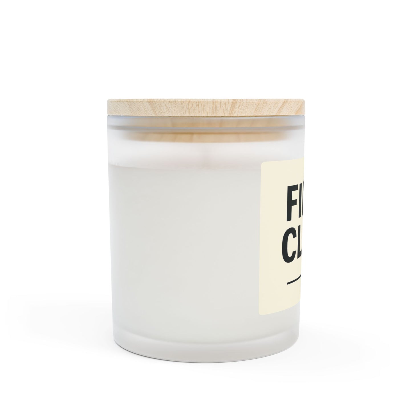 First Class Frosted Glass Candle