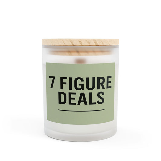 7 Figure Deals Frosted Glass Candle