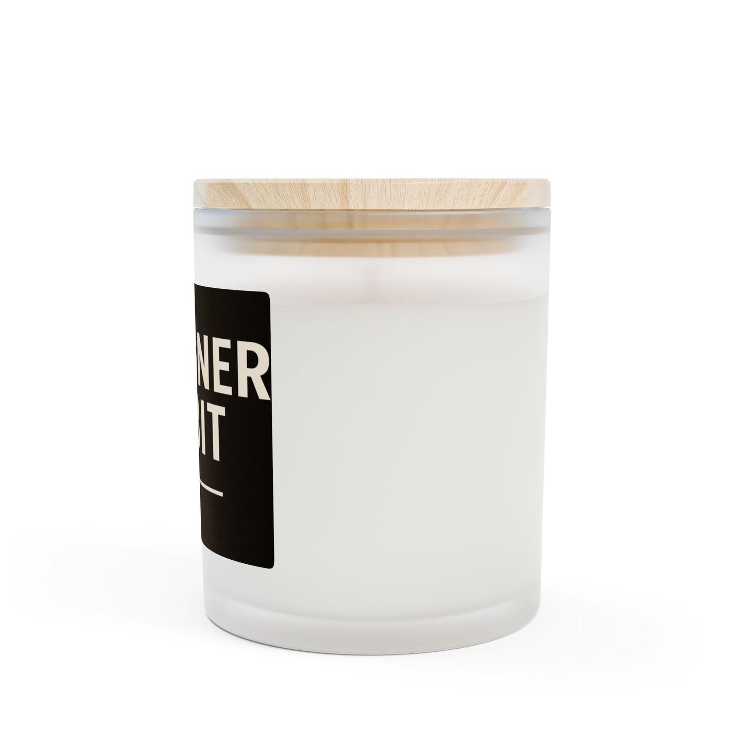 Designer Habit Frosted Glass Candle