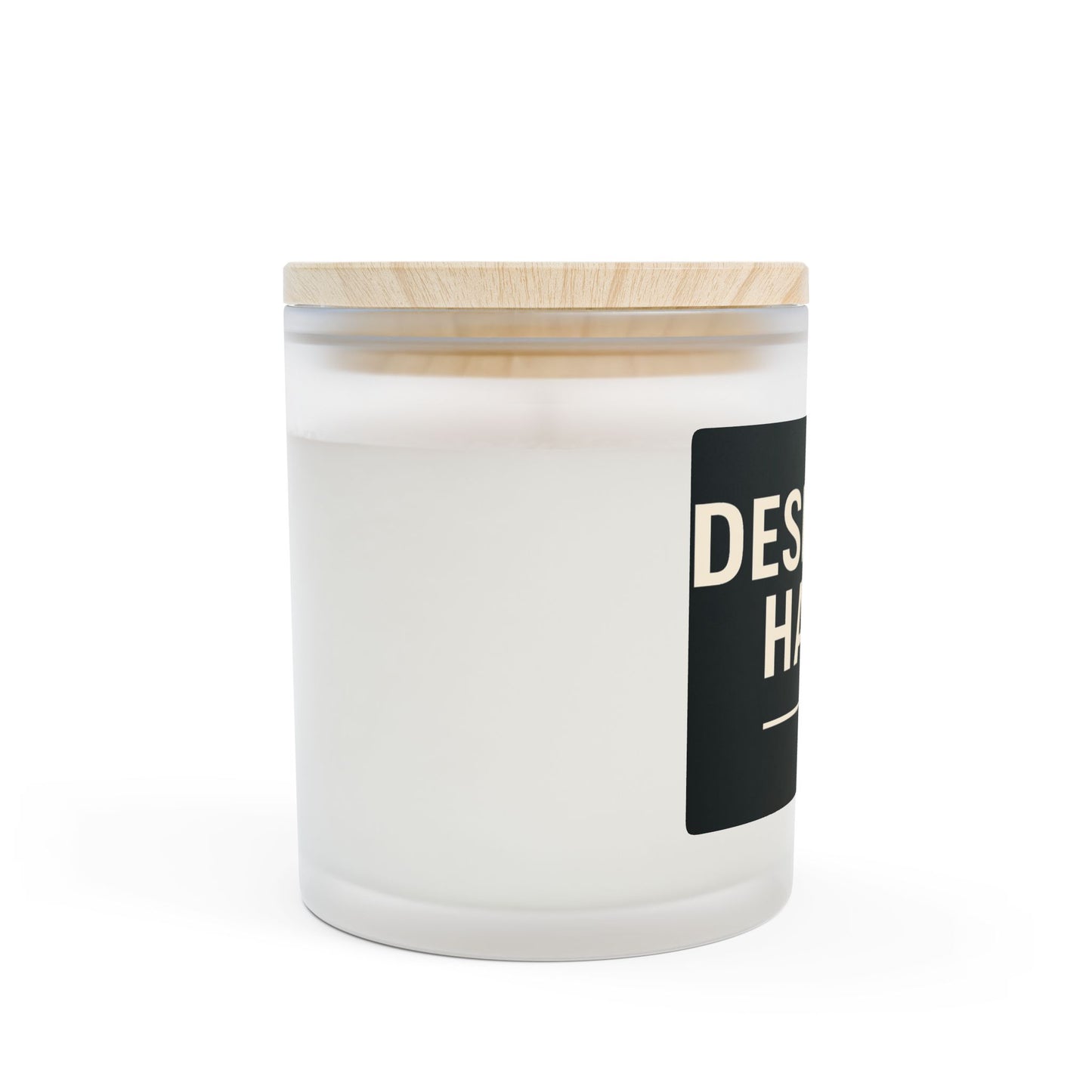 Designer Habit Frosted Glass Candle