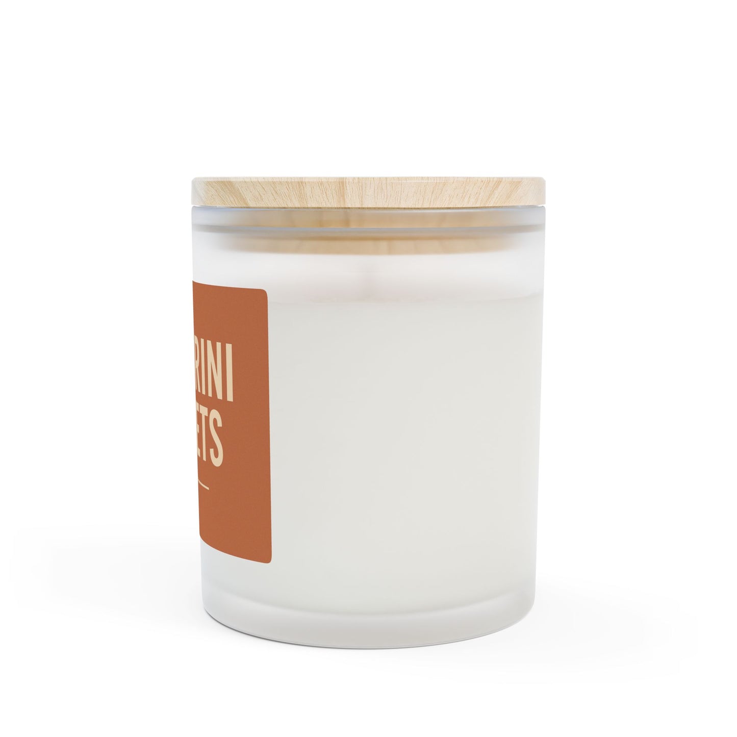 Santorini Sunsets Frosted Glass Candle