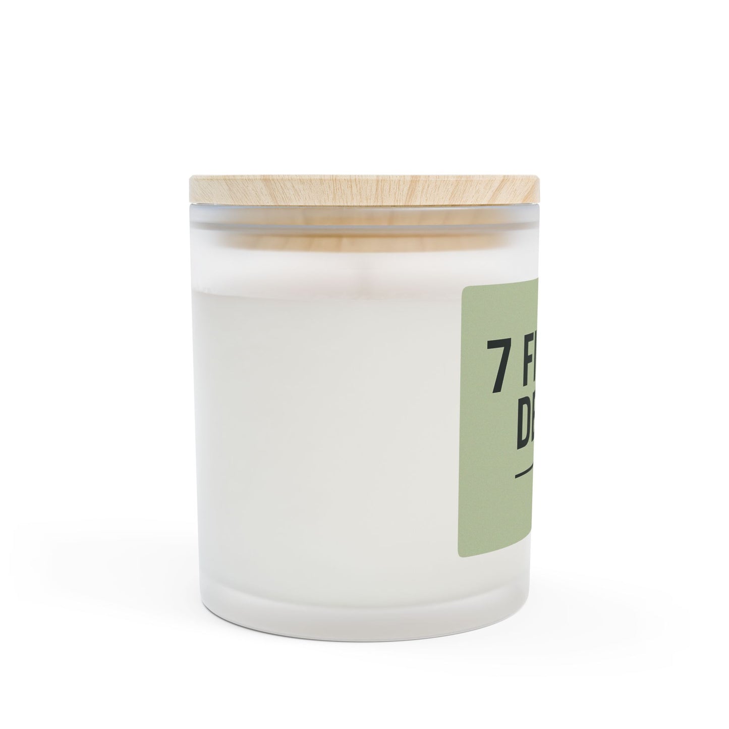 7 Figure Deals Frosted Glass Candle
