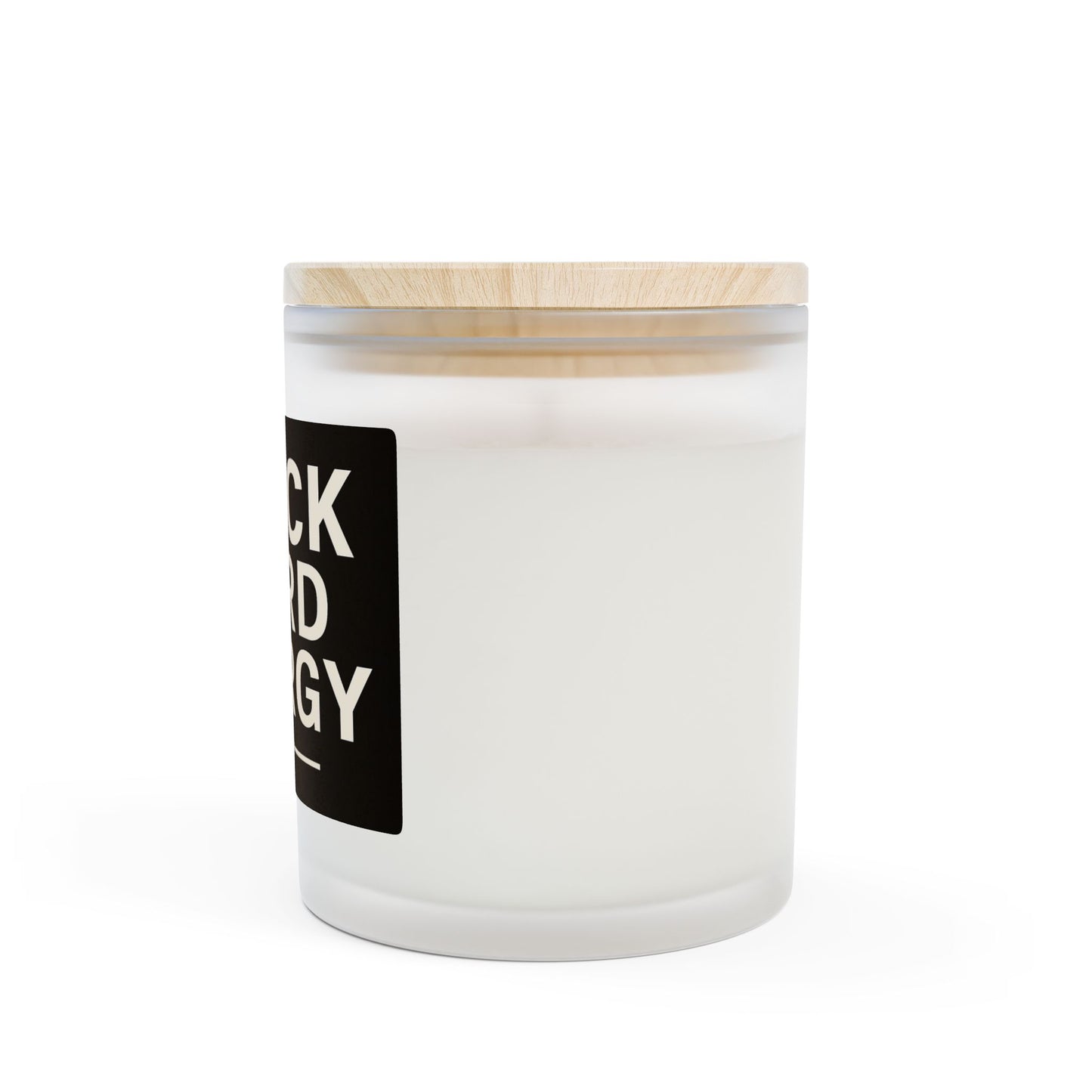Black Card Energy Frosted Glass Candle