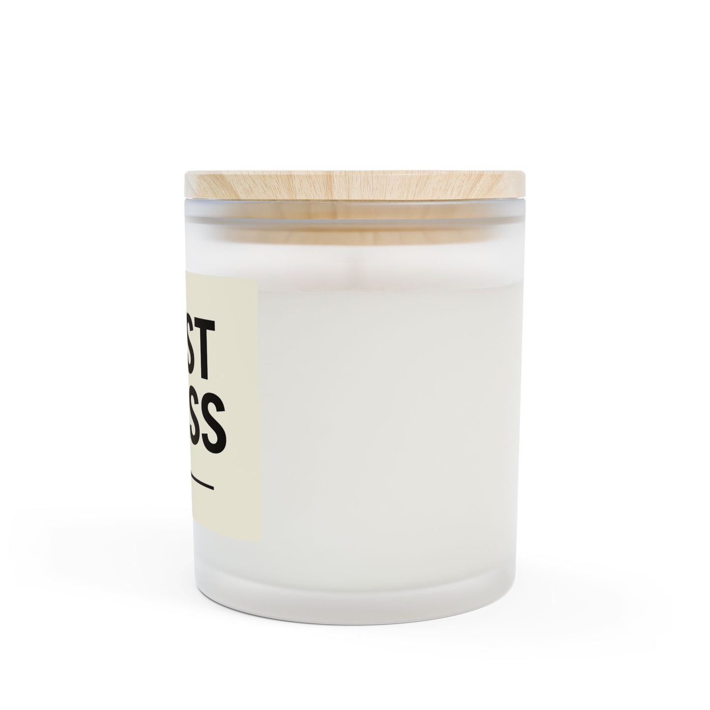 First Class Frosted Glass Candle