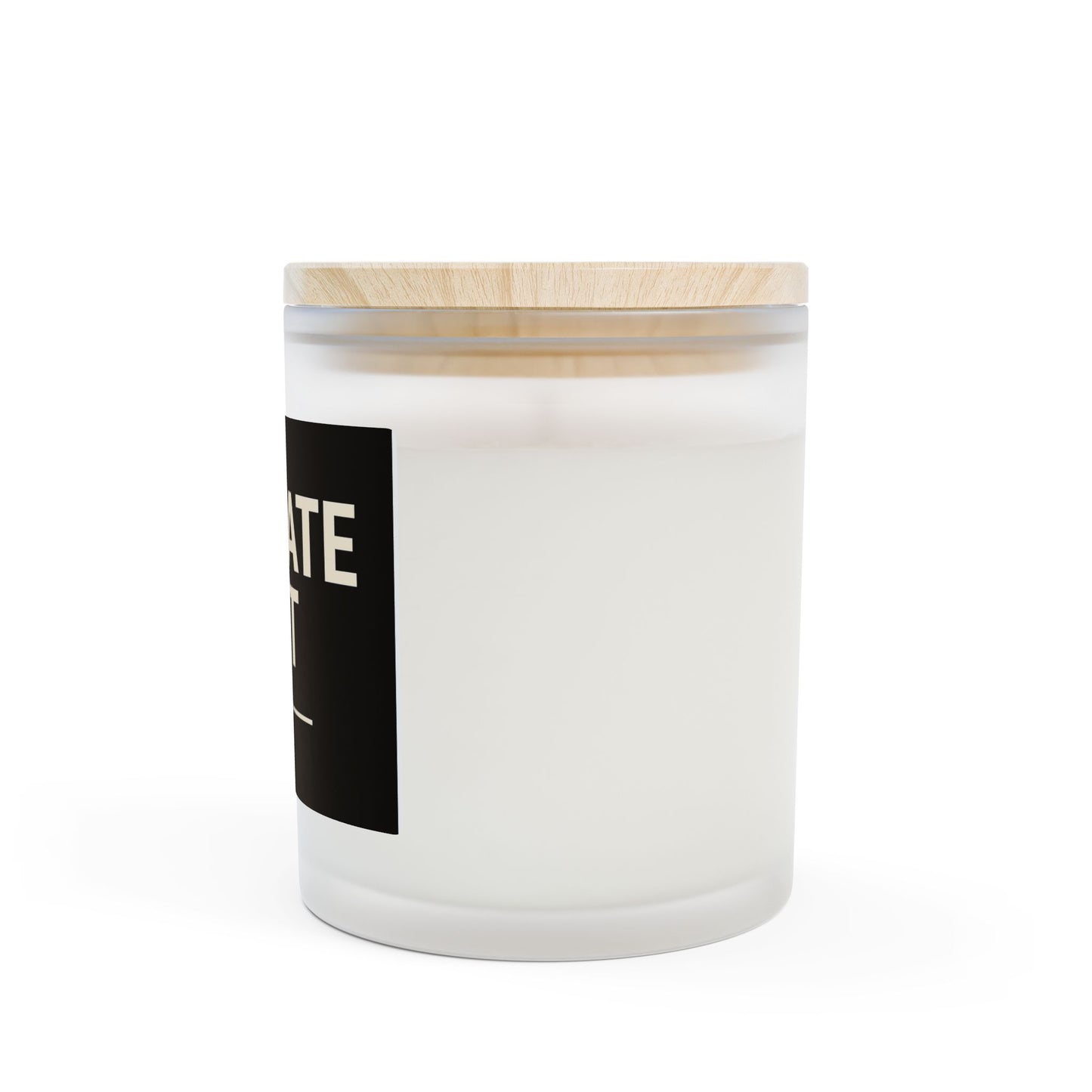 Private Jet Frosted Glass Candle