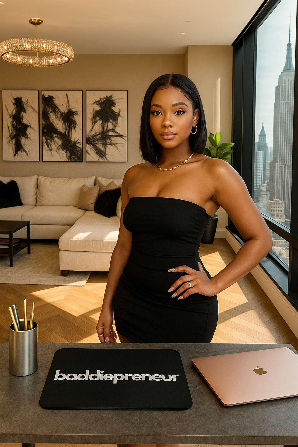 Baddiepreneur Desk Mat