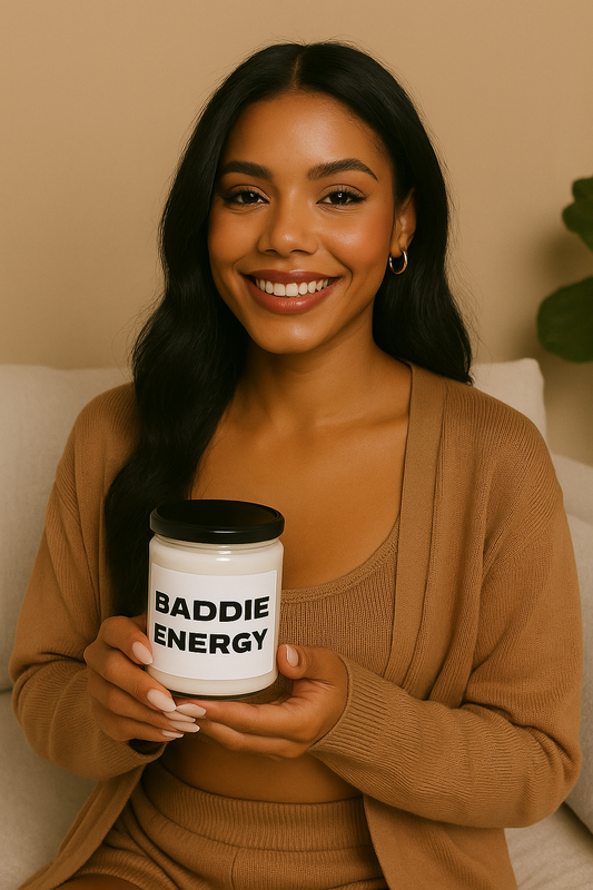 Baddie Energy Scented Soy Candle - 9oz Aromatherapy Gift